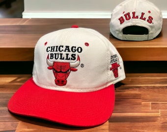 Vintage Chicago Bulls Blockhead Snapback Hat Adjustable Basketball By Youngan Gcap