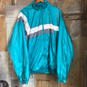 Vintage Puma Windbreaker Jacket Full Zip 90s Throwback VTG Size XL