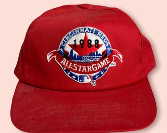 Vintage Cincinnati Reds 1988 All Star Game Snapback Hat Adjustable MLB Baseball by Universal