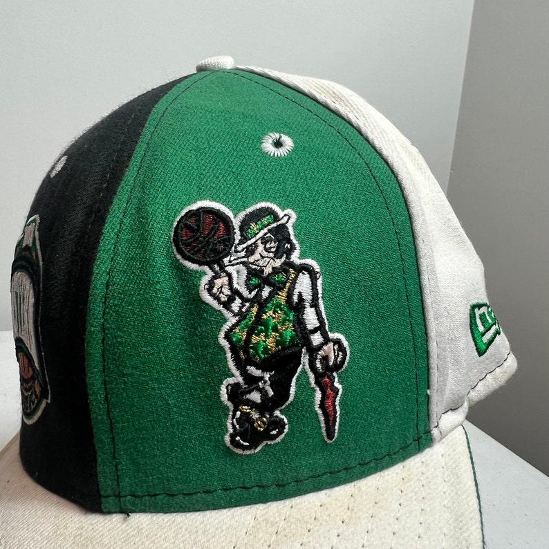 Vintage Boston Celtics Eastern Conference Fitted Hat NBA 59Fifty Pinwheel New Era 7 5/8 image 4