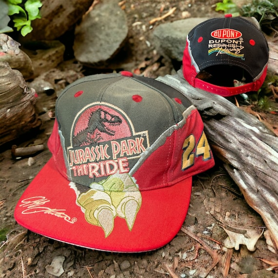 Vintage Jurassic Park The Ride Snapback Hat Adjus… - image 1