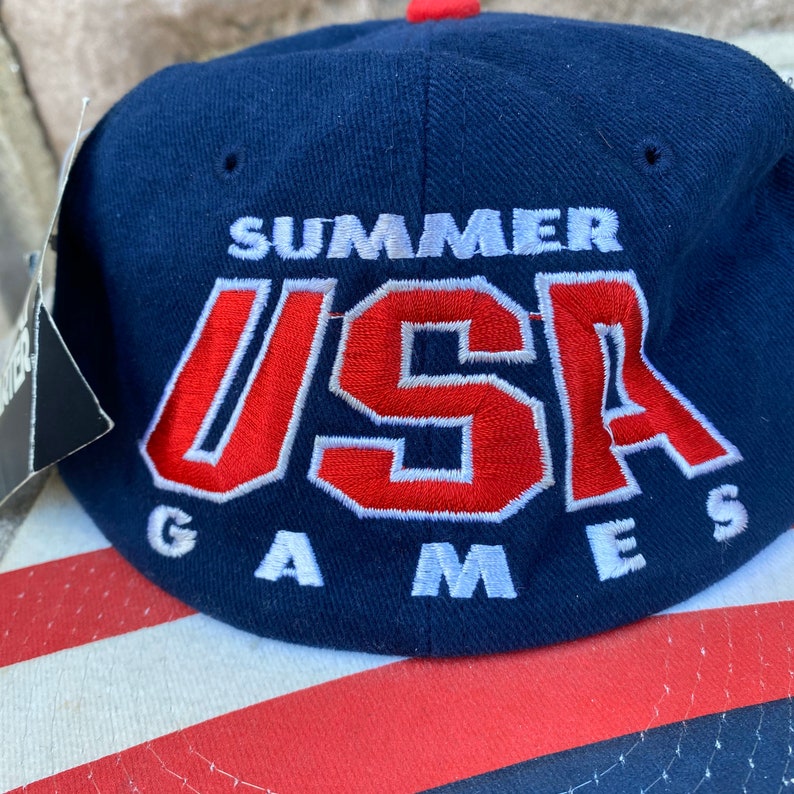 Vintage 1996 Atlanta Olympics Team USA Snapback Hat Adjustable Etsy
