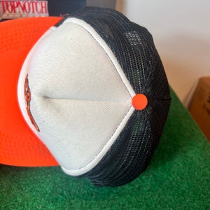 Vintage Baltimore Oriels Snapback Hat Adjustable Plain Logo Baseball Meshback Toppers image 4