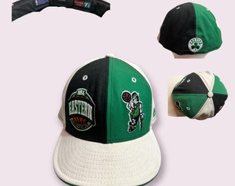 Vintage Boston Celtics Eastern Conference Fitted Hat NBA 59Fifty Pinwheel New Era 7 5/8