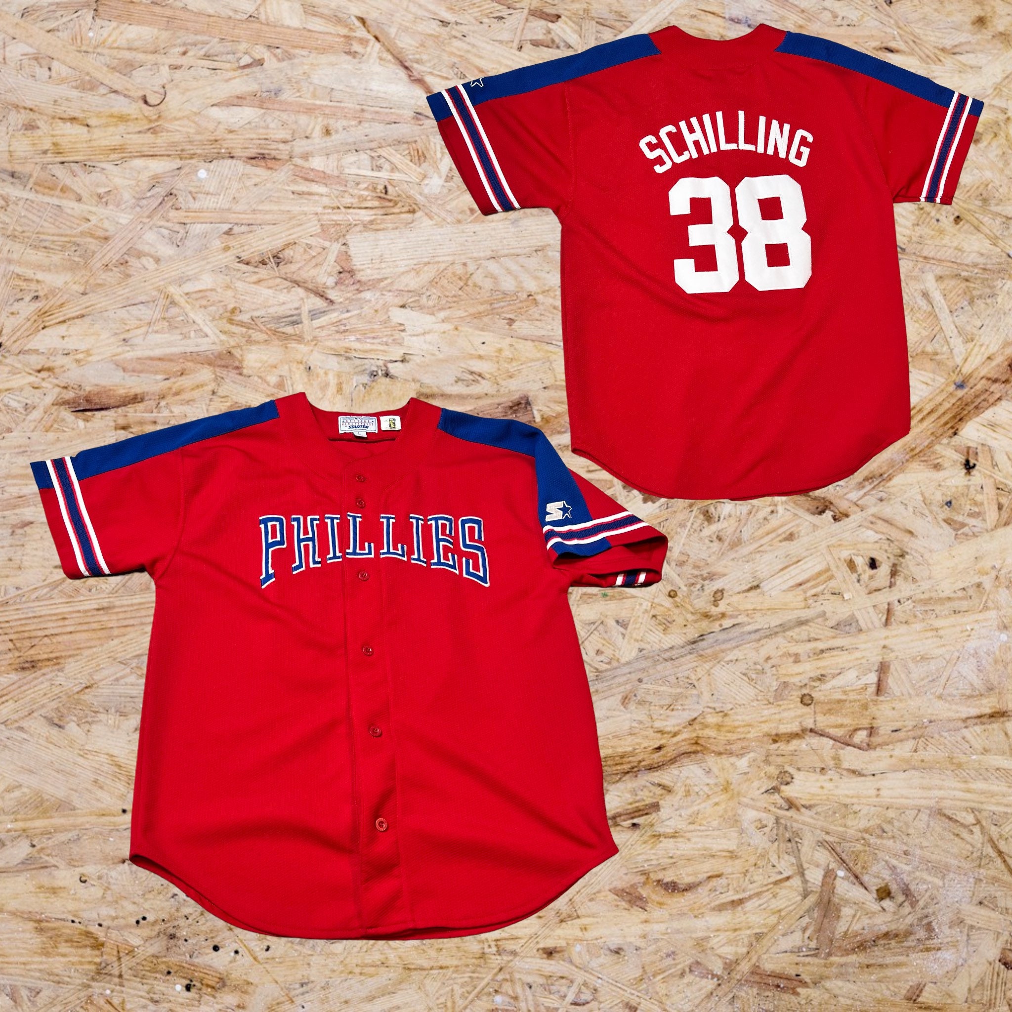 Vintage Curt Schilling Philadelphia Phillies Baseball Jersey 