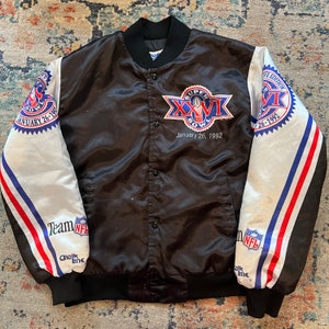 Vintage Super Bowl XXVI Fanimation Bomber Jacket NFL Football 1992 By Chalk Line Size Large image 3