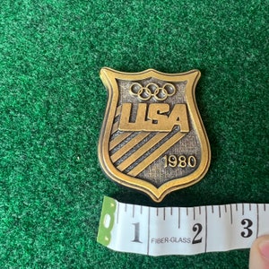 Vintage Team USA 1980 Summer Olympics Belt Buckle image 7