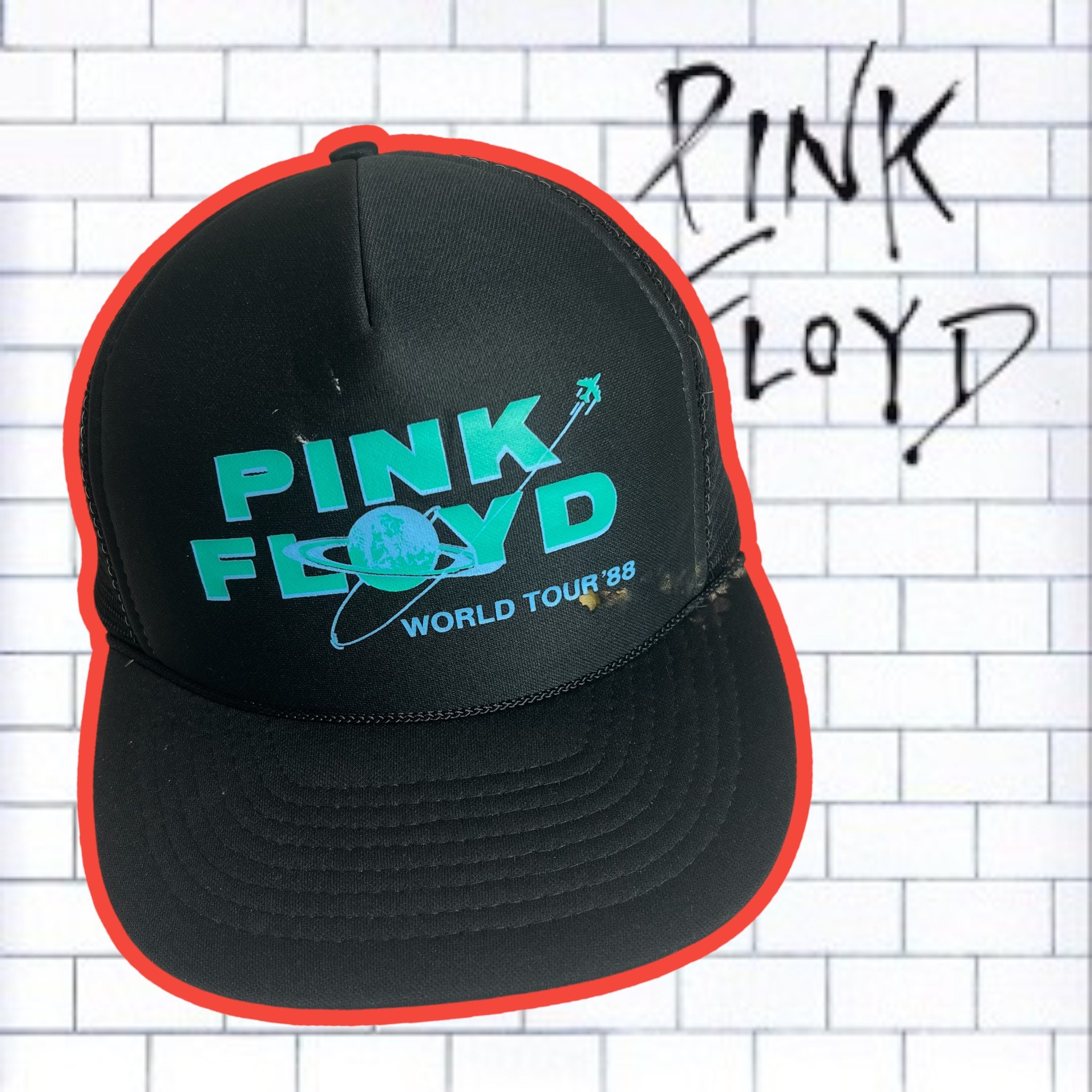 Vintage Pink Floyd World Tour 1988 Snapback Hat Adjustable  display picture 1