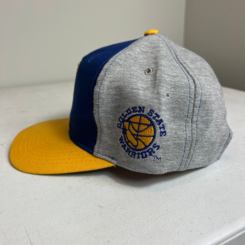 Vintage Golden State Warriors Letterman Snapback Hat Adjustable NBA Basketball by Starter image 3