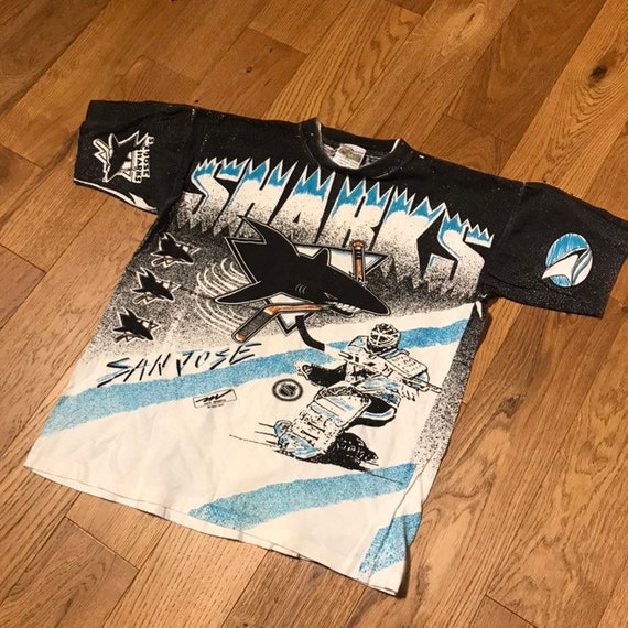 vintage san jose sharks t shirt