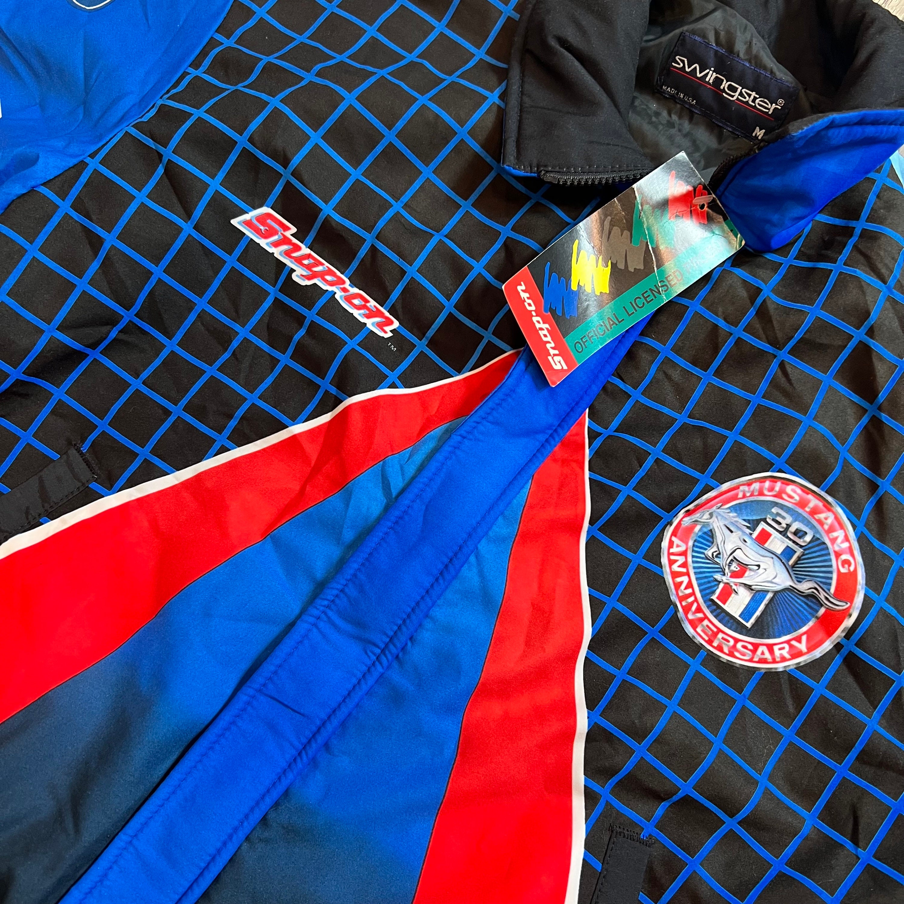 Vintage Ford Mustang 30 Year Anniversary Jacket Snap-on