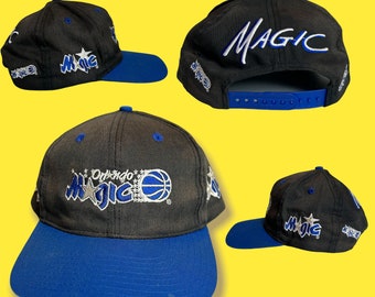 Vintage Orlando Magic Snapback Hat Adjustable Blockhead NBA Basketball By Twins Enterprises