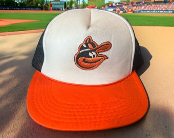 Vintage Baltimore Oriels Snapback Hat Adjustable Plain Logo Baseball Meshback Toppers