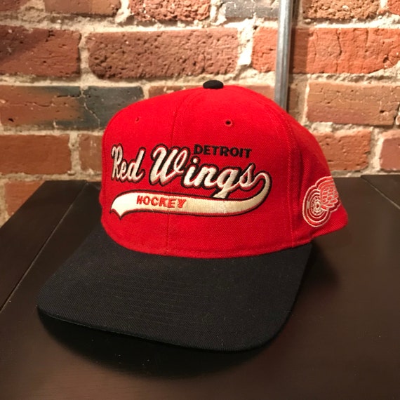 vintage detroit red wings hat