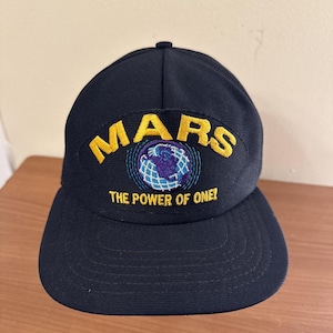 Vintage Mars The Power of One VTG Ball Cap Hat Snapback Adjustable Made in USA