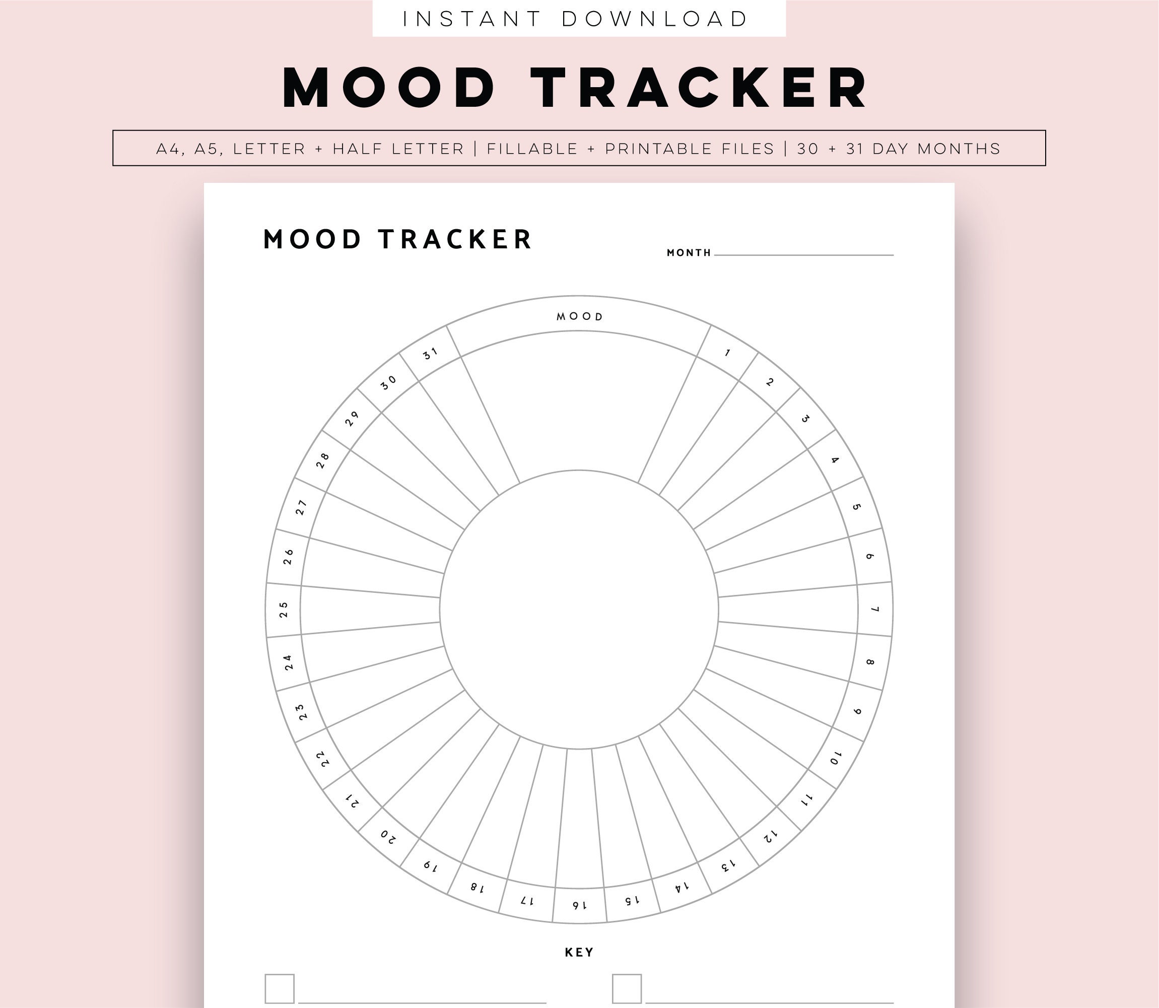 A5 Circle Mood Tracker Stickers - 120 Pieces 5.3 X 8.3 - Craft Journ