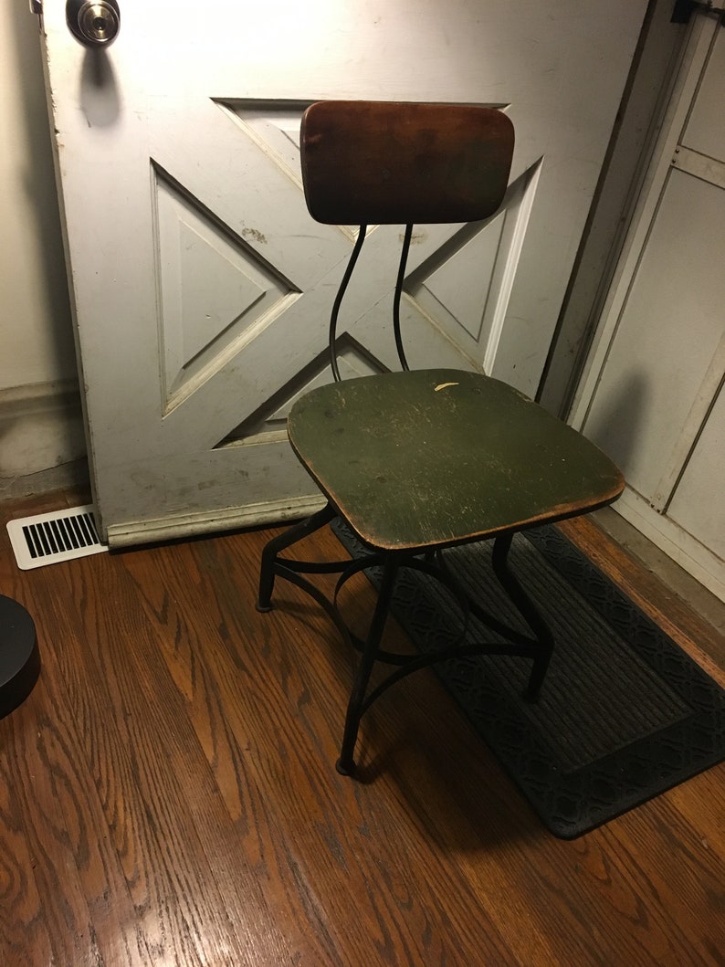 Vintage Industrial Desk Chair By Uhl Steel For Toledo Metal Etsy