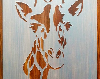 Giraffe Kopf Schablone Maske wiederverwendbare PP Blatt für Arts & Crafts