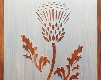 Thistle Stencil Mask Reusable PP Sheet for Arts & Crafts, DIY