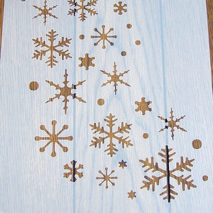 Snowstorm Stencil Mask Reusable PP Sheet for Arts & Crafts