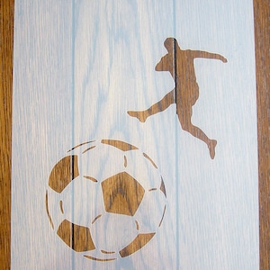 Fußball Fußball Schablone Maske wiederverwendbare PP Blatt für Kunst & Handwerk
