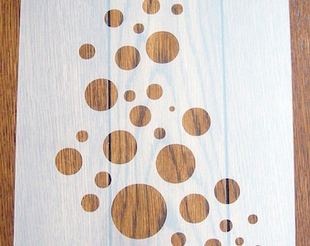 Bubbles Stencil Mask Reusable PP Sheet for Arts & Crafts