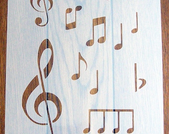 Music Maestro! Stencil Mask Reusable PP Sheet for Arts & Crafts