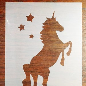 Unicorn Stencil (A5) masker herbruikbare PP blad voor kunstnijverheid, DIY