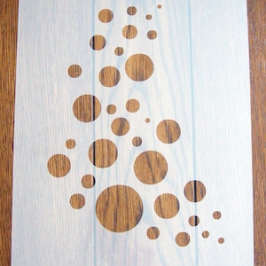 Bubbles Stencil Mask Reusable PP Sheet for Arts & Crafts