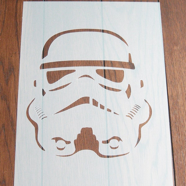 Stormtrooper Stencil Mask Reusable PP Sheet for Arts & Crafts, DIY