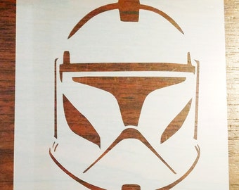 Clone Trooper Star Wars Stencil Mask Reusable PP Sheet for Arts & Crafts, DIY