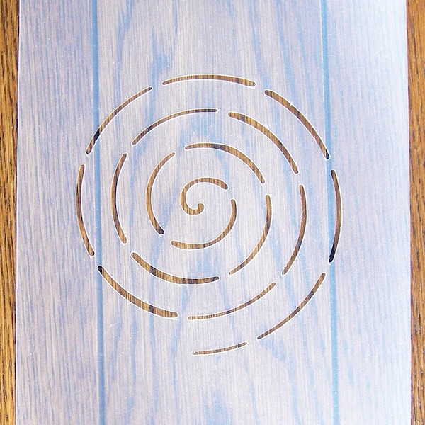 Spiral Quilting Stencil A5 Mask Reusable PP Sheet for Arts & Crafts, DIY