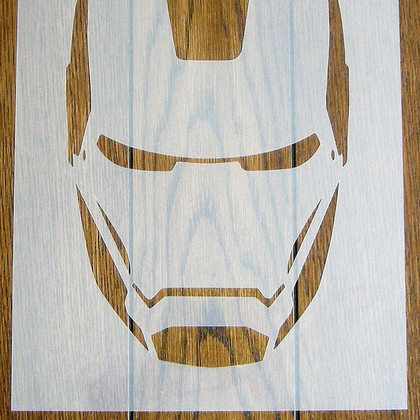 Iron Man Stencil Mask Reusable PP Sheet for Arts & Crafts, DIY