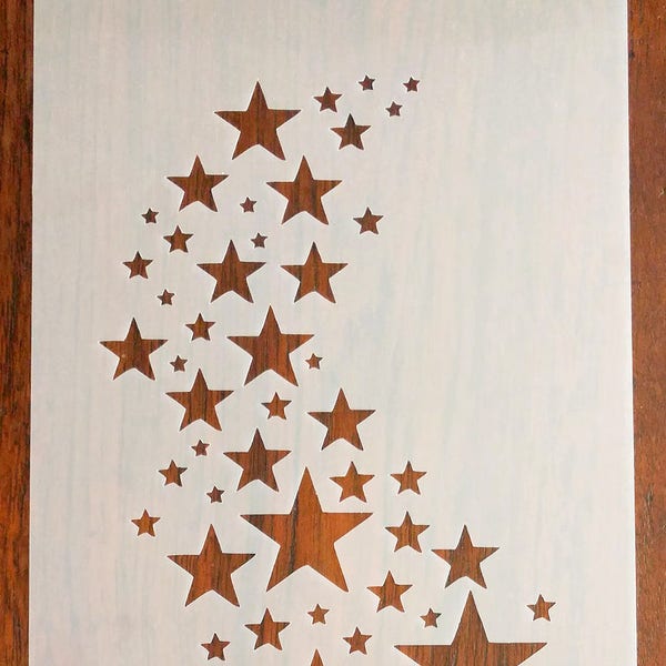 Star Stencil Mask Reusable PP Sheet for Arts & Crafts