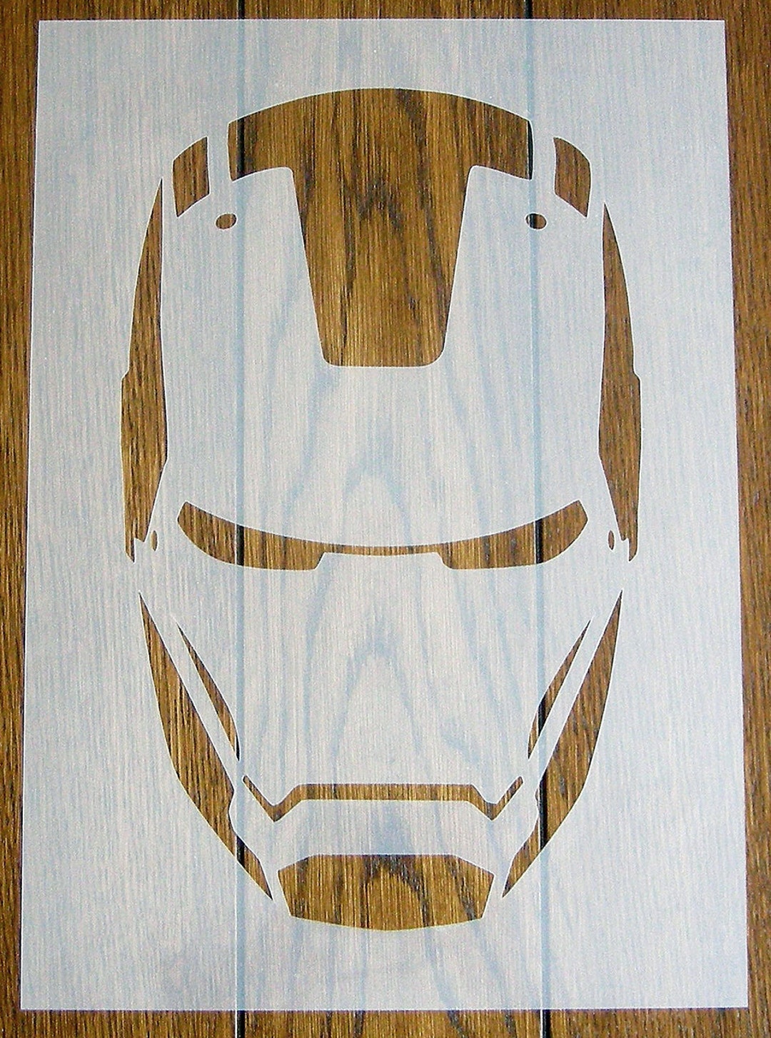 Iron Man Stencil Mask Reusable PP Sheet for Arts & Crafts, DIY 