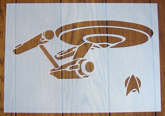 Starship Enterprise Star Trek Stencil Mask Reusable | Etsy