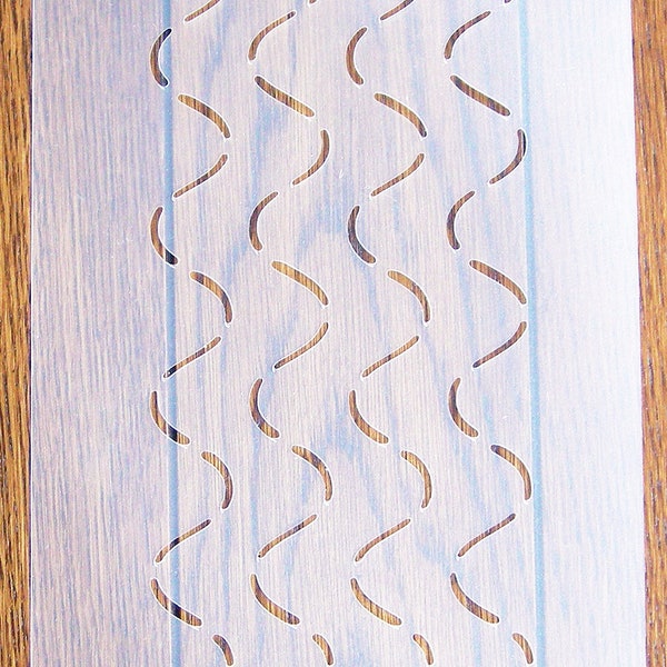 Wavy Quilting Stencil A5 Mask Reusable PP Sheet for Arts & Crafts, DIY