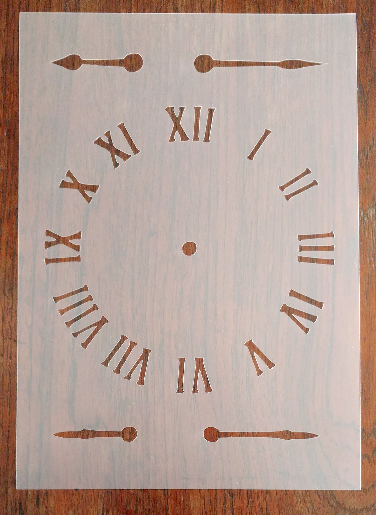 Clock Face Stencil Reusable PP Sheet for Arts & Crafts DIY Etsy Australia