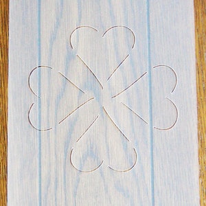 Corazones Quilting Stencil A5 Máscara Hoja de polipropileno reutilizable para artes y manualidades, bricolaje
