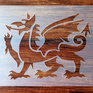 Welsh Dragon stencilmasker herbruikbaar PP-vel voor knutselen