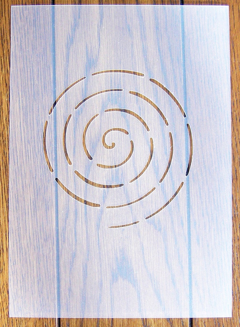 Spiral Quilting Schablone A5 Maske Wiederverwendbare PP Bogen für Kunst & Handwerk, DIY Bild 1