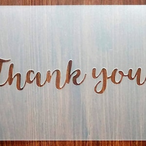 Dank u! A5 Stencil herbruikbare PP blad voor kunstnijverheid, DIY