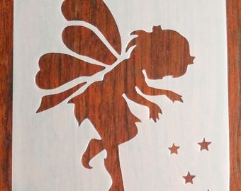 Fairy (A5) Reusable Stencil Mask PP Sheet for Arts & Crafts, DIY, Cardmaking