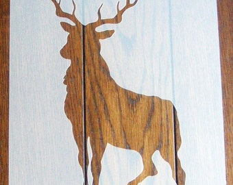 Scottish Highland Stag Stencil Reusable PP Sheet for Arts & Crafts, DIY