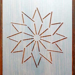 Plantilla para acolchar de pétalos de diamante, máscara A5, hoja de PP reutilizable para artes y manualidades, bricolaje