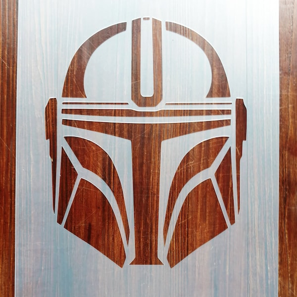 The Mandalorian Star Wars Stencil Mask Reusable PP Sheet for Arts & Crafts, DIY