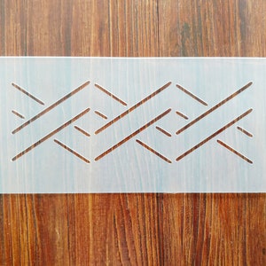 Woven Lines Border Quilting Stencil Mask Reusable PP Sheet for Arts & Crafts, DIY