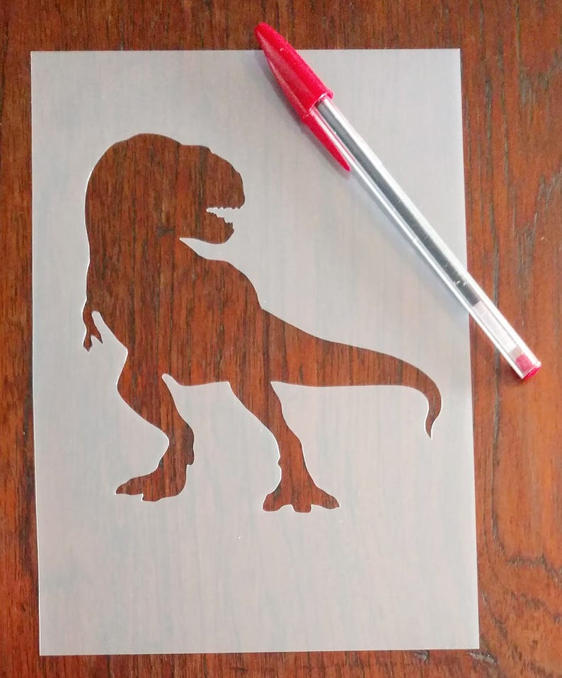 T rex Dinosaur A5 Stencil Mask Reusable PP Sheet For Arts Etsy t-rex-dinosaur-a5-stencil-mask-reusable-pp-sheet-for-arts-etsy