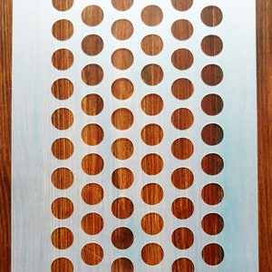 Polka dot cirkels patroon stencil masker herbruikbaar polypropyleen vel voor kunst en ambachten, doe-het-zelf