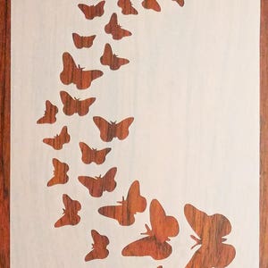 Farfalle (A5) Stencil Mask Foglio PP riutilizzabile per arti e mestieri, fai-da-te